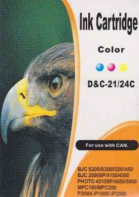 Druckerpatrone - alternativ zu Canon BCI-21 C / BCI-24 C - color