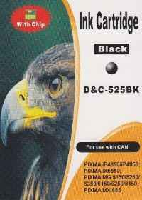 Druckerpatrone - alternativ zu Canon PGI-525 BK - schwarz gross
