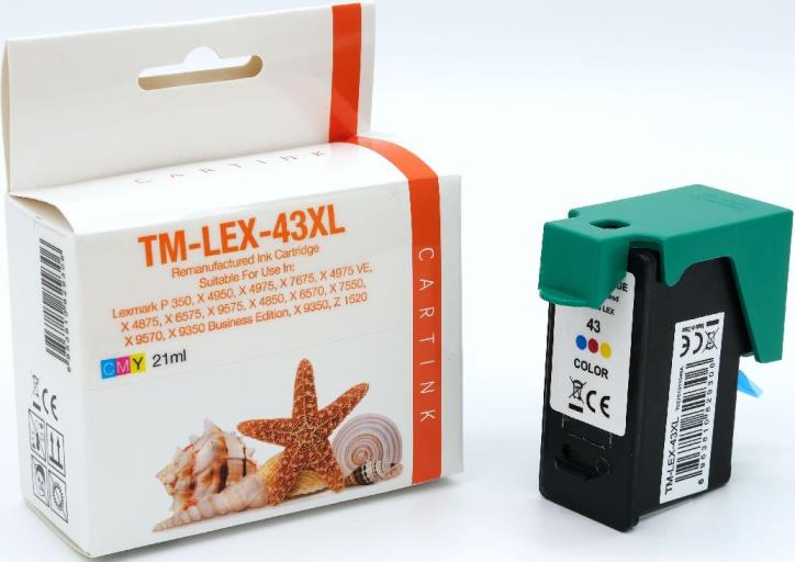 Druckerpatrone Rebuild - alternativ zu Lexmark 43XL / 18YX143E - color