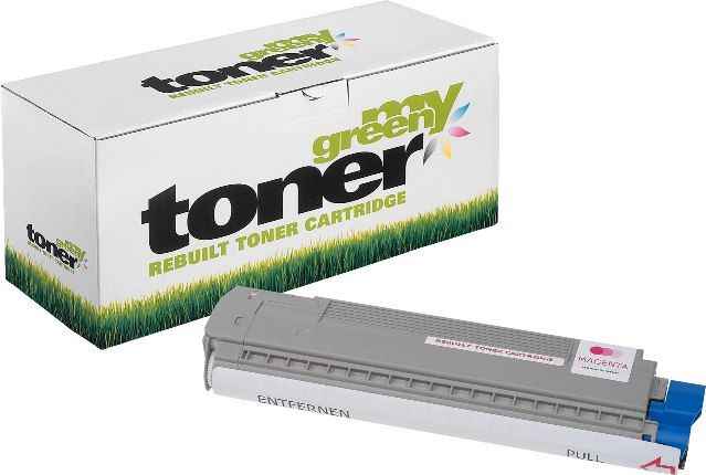 MYGREEN Alternativ-Toner - kompatibel zu OKI C810 / C830 / 44059106 - magenta
