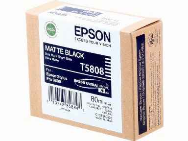 ORIGINAL Epson T5808 - Druckerpatrone schwarz matt