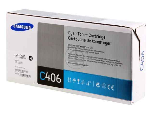 ORIGINAL Samsung C406S / CLT-C406S - Toner cyan