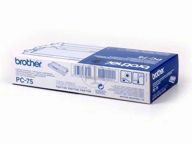 ORIGINAL Brother PC-75 - Cartridge + Faxrolle (Cartridge Kit)