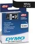 ORIGINAL Dymo 45021 - 12mm breit - weiss auf schwarz