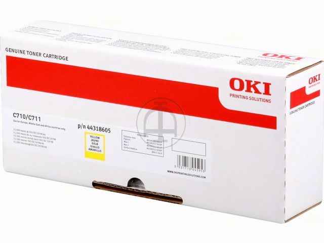 ORIGINAL OKI 44318605 / C710 / C711 - Toner gelb