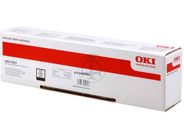 ORIGINAL OKI 44643004 / C801 / C821 - Toner schwarz