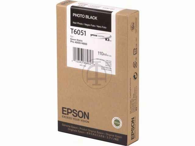 ORIGINAL Epson T6051 - Druckerpatrone schwarz photo