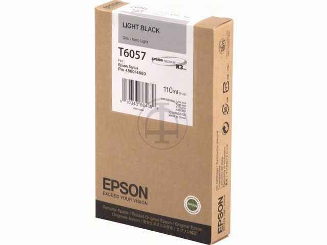 ORIGINAL Epson T6057 - Druckerpatrone schwarz hell