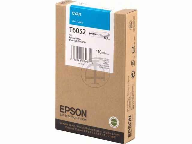ORIGINAL Epson T6052 - Druckerpatrone cyan