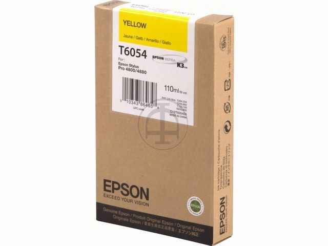ORIGINAL Epson T6054 - Druckerpatrone gelb