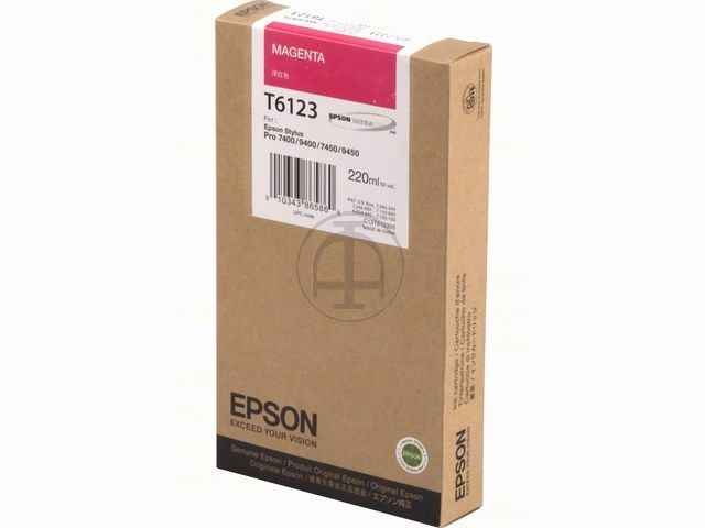 ORIGINAL Epson T6123 - Druckerpatrone magenta