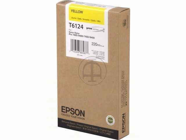 ORIGINAL Epson T6124 - Druckerpatrone gelb