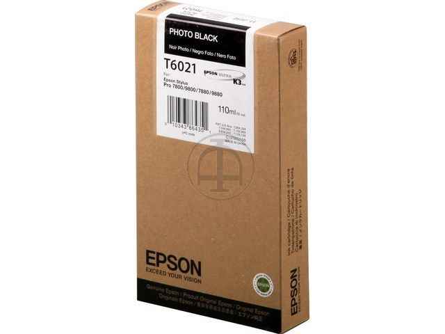 ORIGINAL Epson T6021 - Druckerpatrone schwarz photo