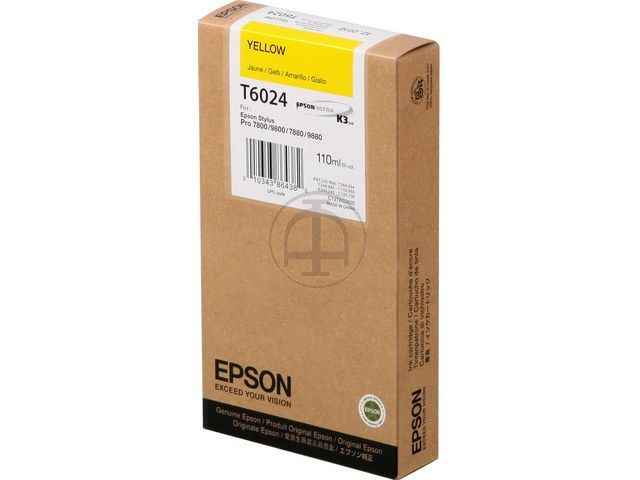 ORIGINAL Epson T6024 - Druckerpatrone gelb