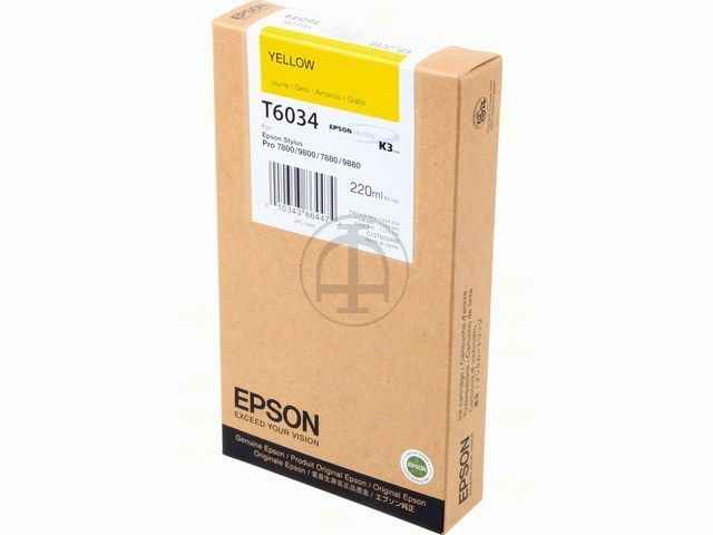 ORIGINAL Epson T6034 - Druckerpatrone gelb