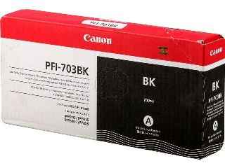 ORIGINAL Canon PFI-703 BK / 2963B001 - Druckerpatrone schwarz (High Capacity)