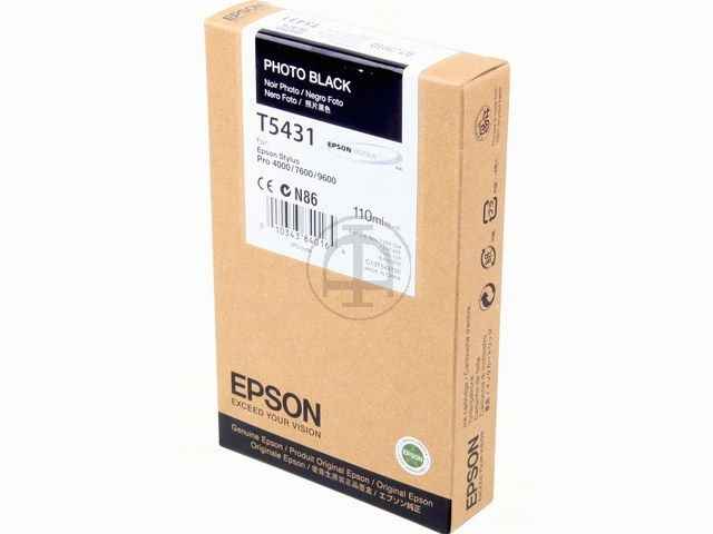 ORIGINAL Epson T5431 - Druckerpatrone schwarz photo