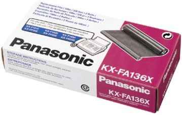 ORIGINAL Panasonic KX-FA 136X - Thermo-Transfer-Rolle 2er Pack