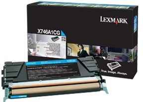 ORIGINAL Lexmark X746A1CG - Toner cyan