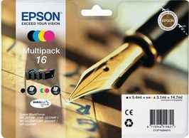 ORIGINAL Epson 16 / T1626 - 4er Pack