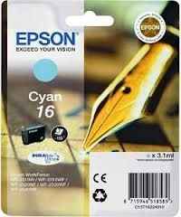 ORIGINAL Epson 16 / T1622 - Druckerpatrone cyan