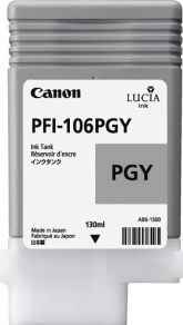ORIGINAL Canon PFI-106 PGY - Druckerpatrone grau hell