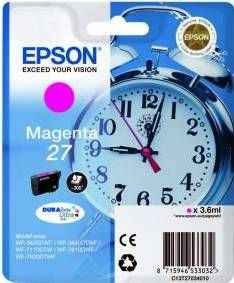 ORIGINAL Epson 27 / C13T27034012 - Druckerpatrone magenta