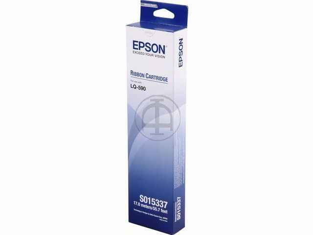 ORIGINAL Epson C13SO15337 / LQ 590 - Farbband schwarz (Nylon)