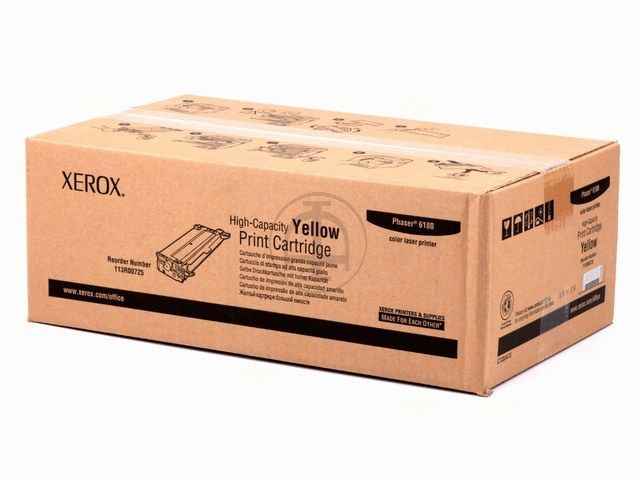 ORIGINAL Xerox 113R00725 / Phaser 6180 - Toner gelb (High Capacity)