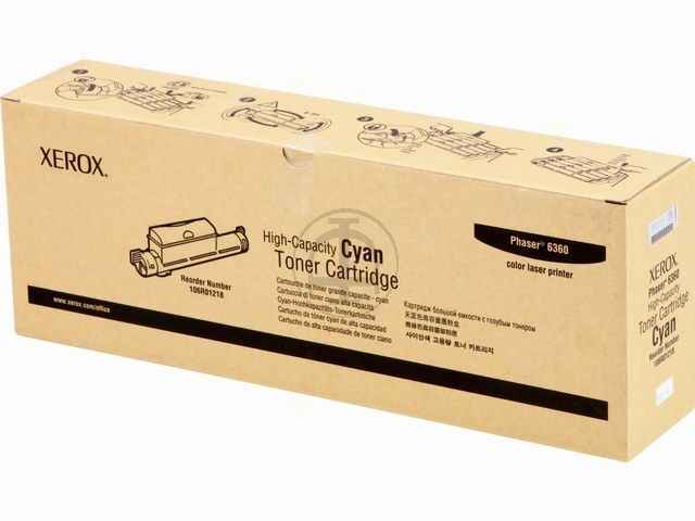 ORIGINAL Xerox 106R01218 / Phaser 6360 - Toner cyan (High Capacity)