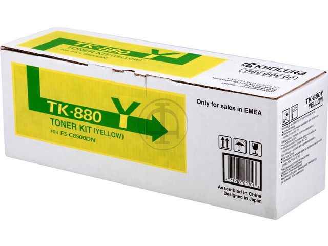 ORIGINAL Kyocera TK-880 Y - Toner gelb
