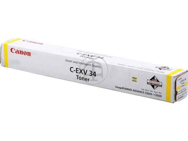 ORIGINAL Canon C-EXV 34 / 3785B002 - Toner gelb