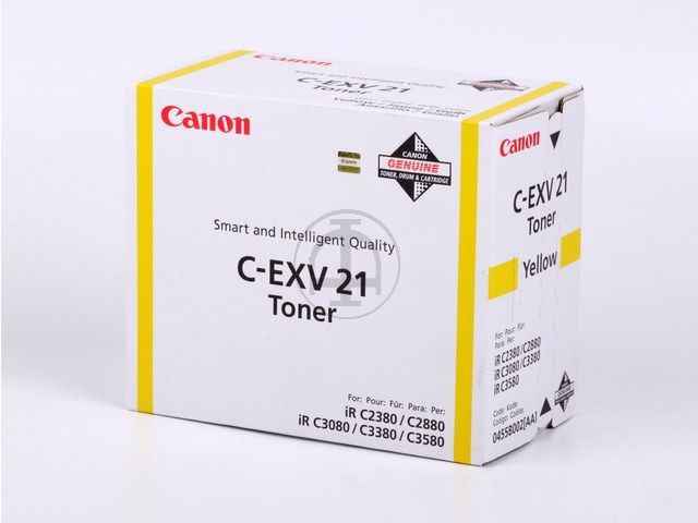 ORIGINAL Canon C-EXV 21 / 0455B002 - Toner gelb