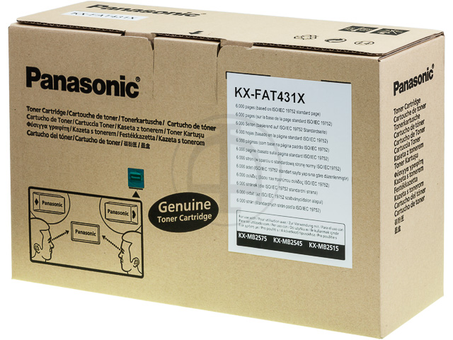 ORIGINAL Panasonic KX-FAT 431X - Toner schwarz