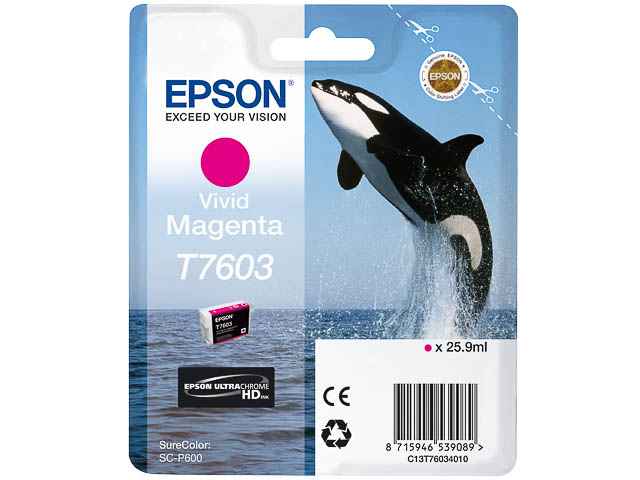 ORIGINAL Epson T7603 / C13T76034010 - Druckerpatrone magenta