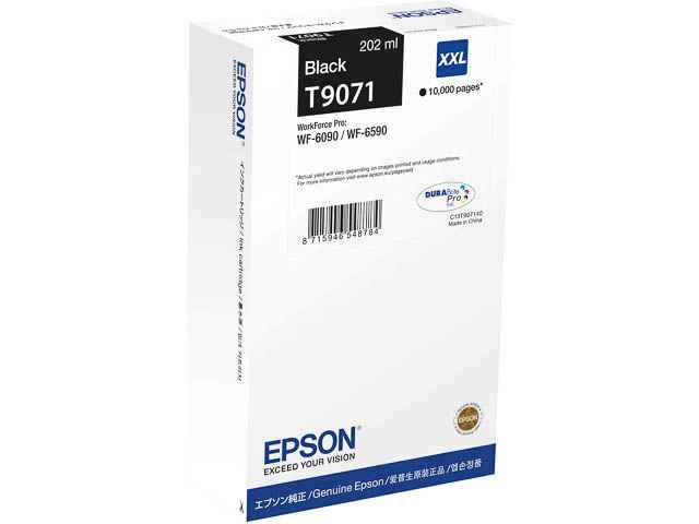ORIGINAL Epson T9071XXL / C13T907140 - Druckerpatrone schwarz