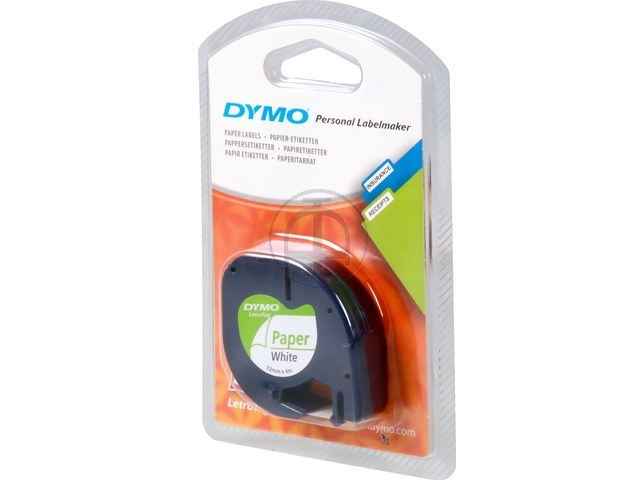 ORIGINAL Dymo S0721520 - 12mm breit - schwarz auf weiss - 91220