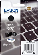 ORIGINAL Epson 407BK / C13T07U140 - Druckerpatrone schwarz