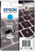 ORIGINAL Epson 407C / C13T07U240 - Druckerpatrone cyan