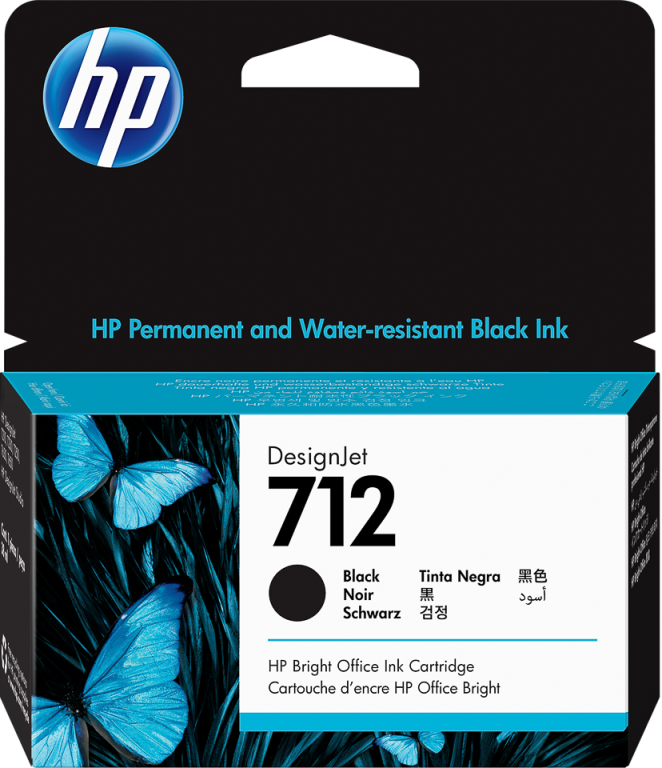 ORIGINAL HP 712 / 3ED70A  -Druckerpatrone schwarz