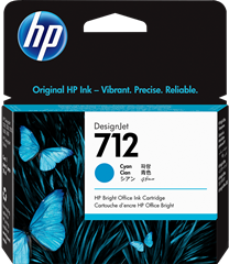 ORIGINAL HP 712 / 3ED67A - Druckerpatrone cyan