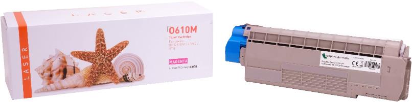 Alternativ-Toner - kompatibel zu OKI C610 M / 44315306 - magenta