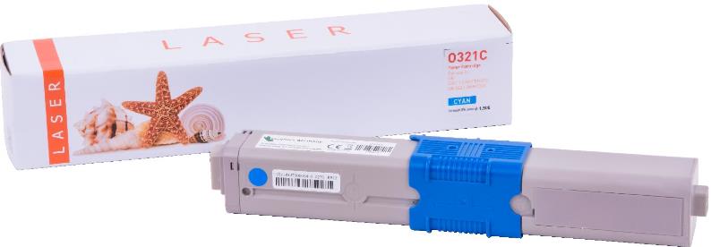 Alternativ-Toner - kompatibel zu OKI C301 / C321 / 44973535 - cyan