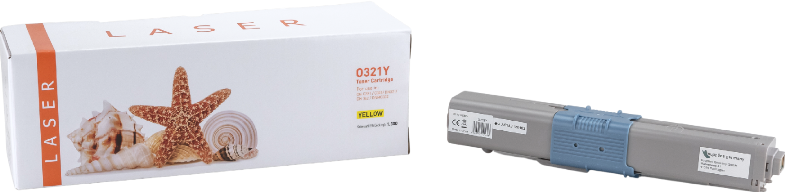 Alternativ-Toner - kompatibel zu OKI C301 / C321 / 44973533 - gelb