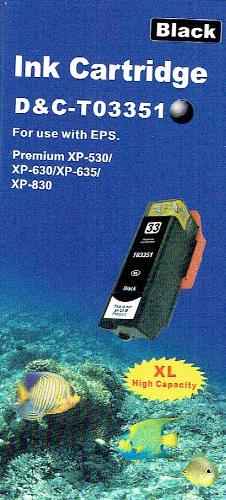 Druckerpatrone - alternativ zu Epson 33XL / T33514012 - schwarz