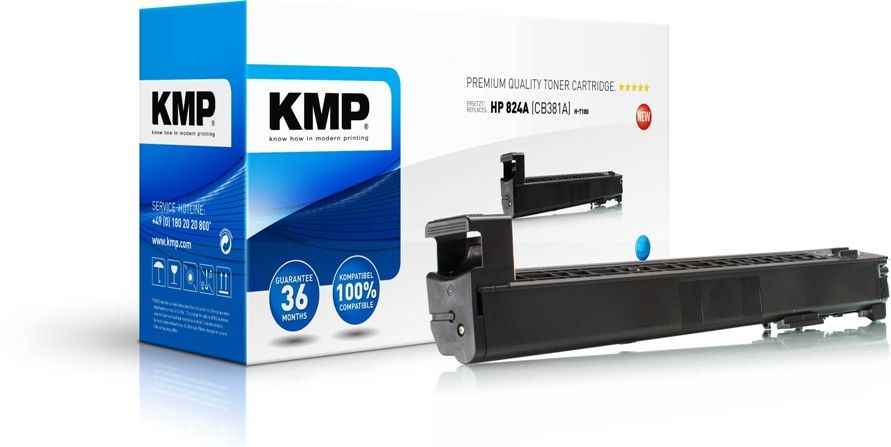 KMP Alternativ-Toner - kompatibel zu HP 824A / CB381A - (H-T180) - cyan