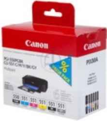 ORIGINAL Canon PGI-550+CLI-551 / 6496B005 - 6er Multipack