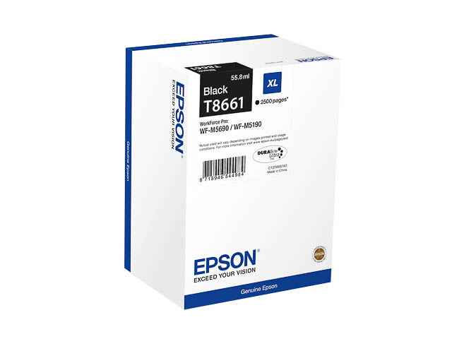 ORIGINAL Epson T8661 - Druckerpatrone schwarz