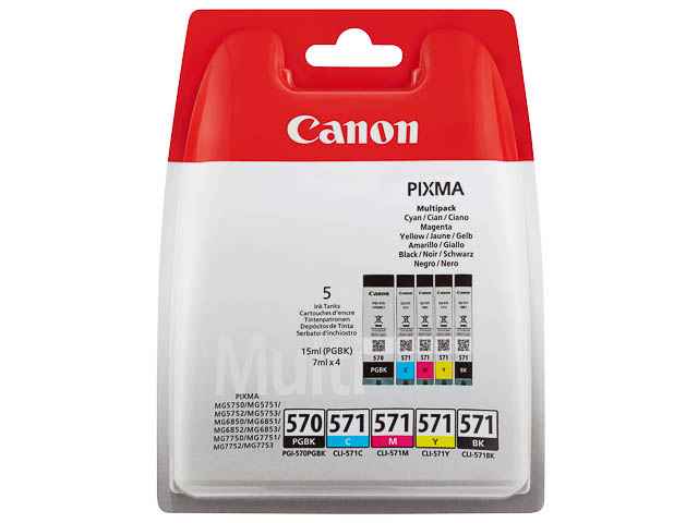 ORIGINAL Canon PGI-570 / CLI-571 - 5er Multipack