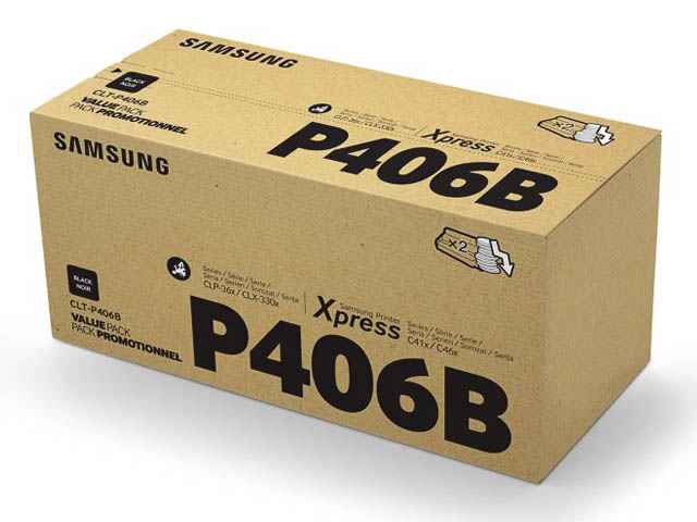 ORIGINAL Samsung P406B - 2er Pack Toner schwarz